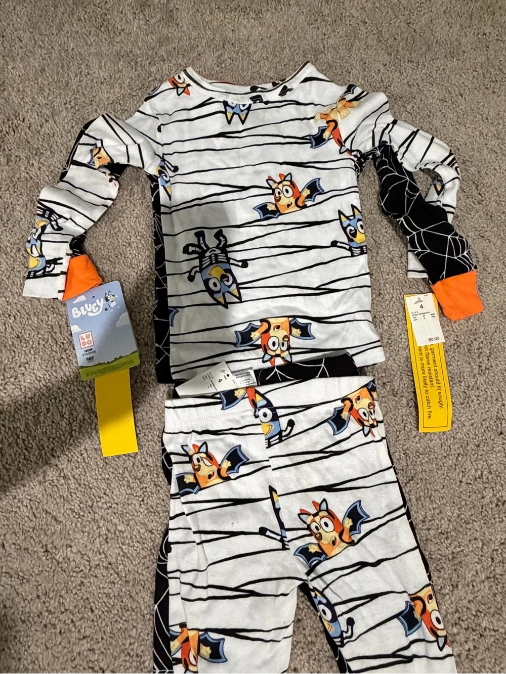 Disney Bluey Halloween Kids Pajama Set